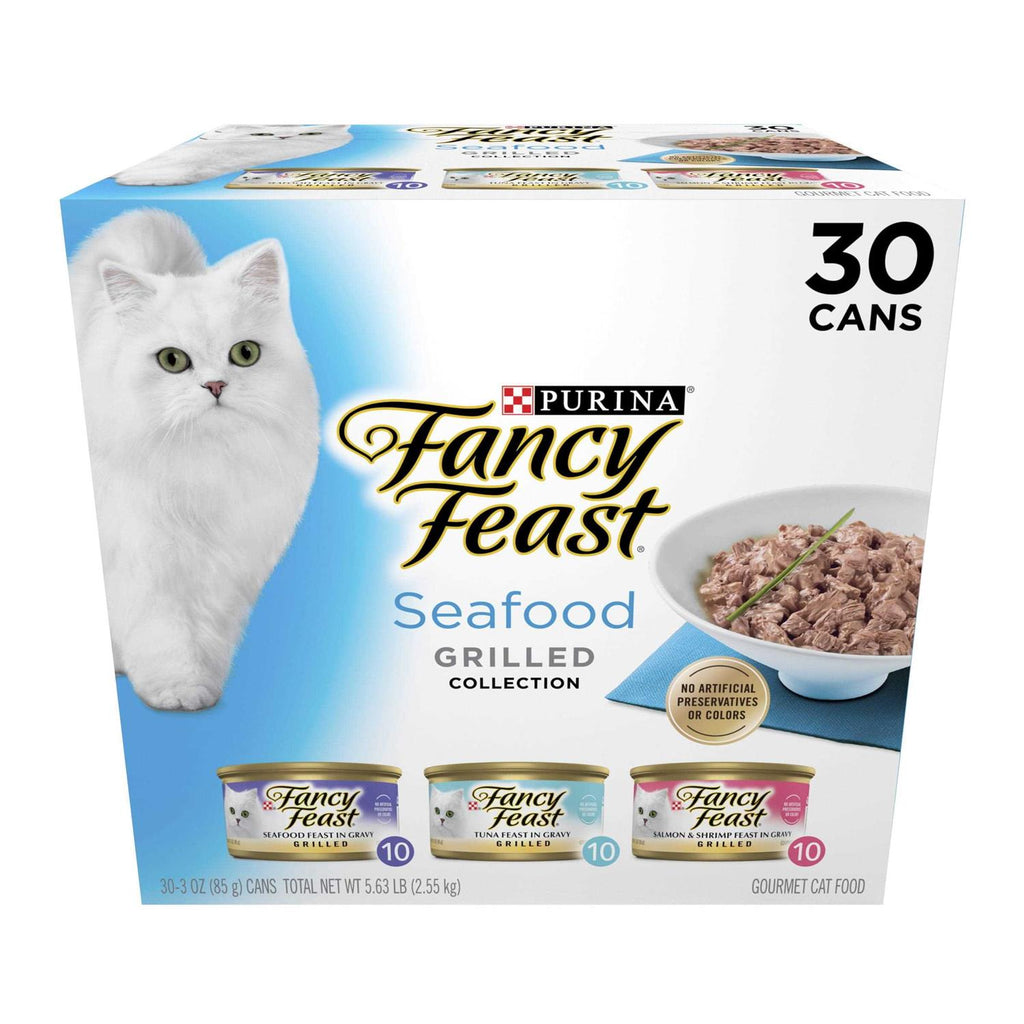 Wet Cat Food Variety Pack Seafood Grilled Collection C922359