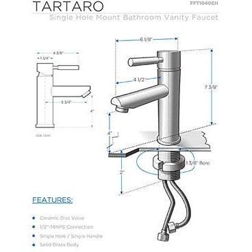 Chrome Single Hole Bathroom Vanity Faucet J584