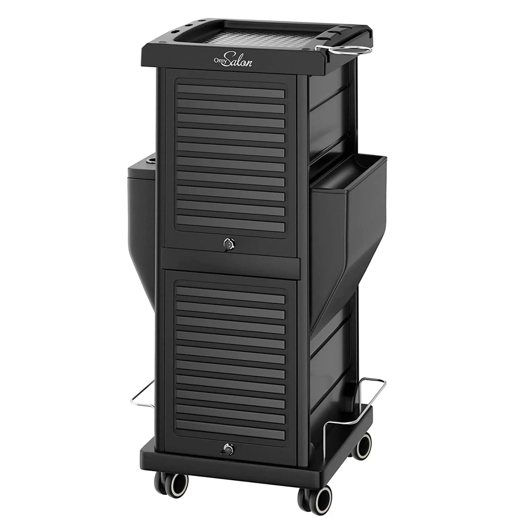 Salon Trolley with Lock 6 Drawers, Rolling Cart D648066