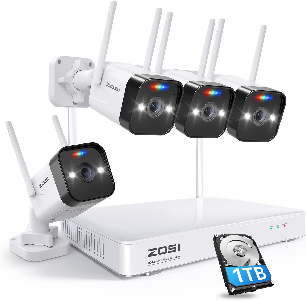 8CH 5MP PoE Security Camera System with 2TB HDD N801209