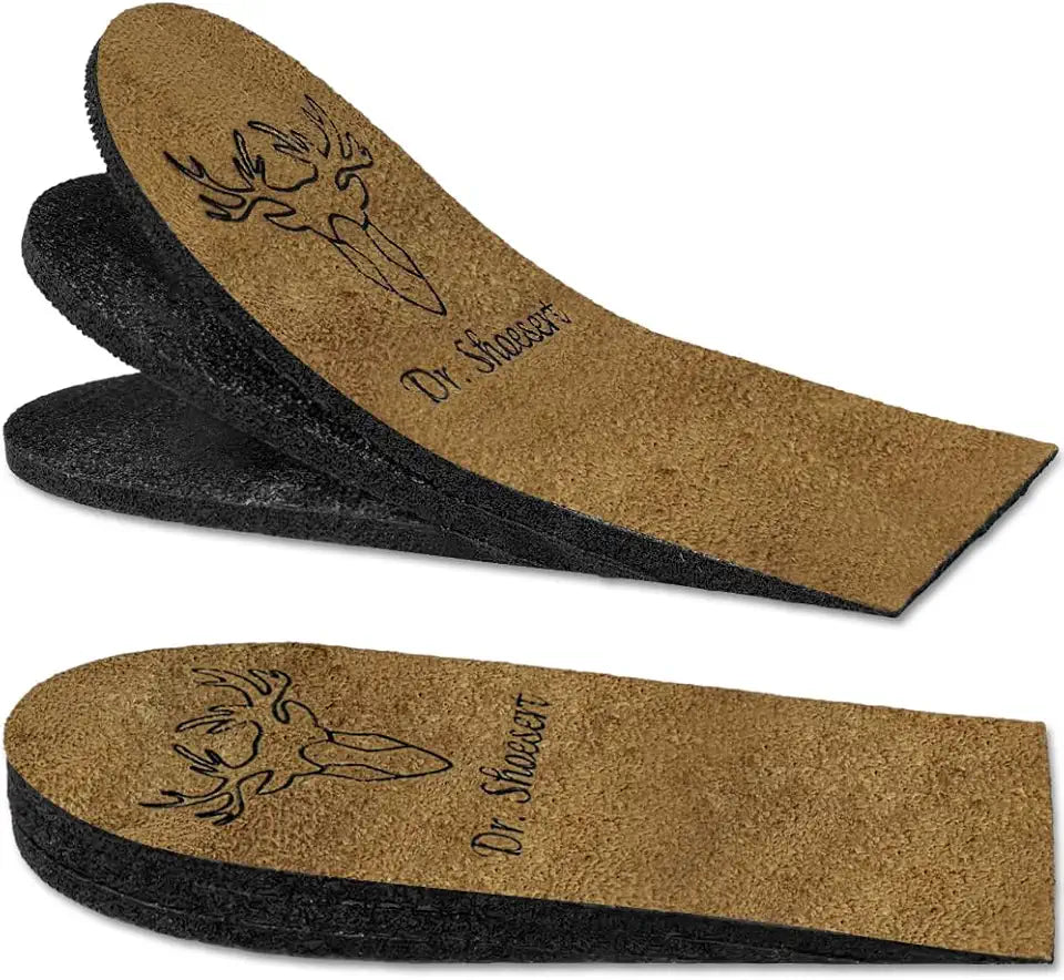 Adjustable Orthopedic Heel Wedge Lift Insoles Brown O911666