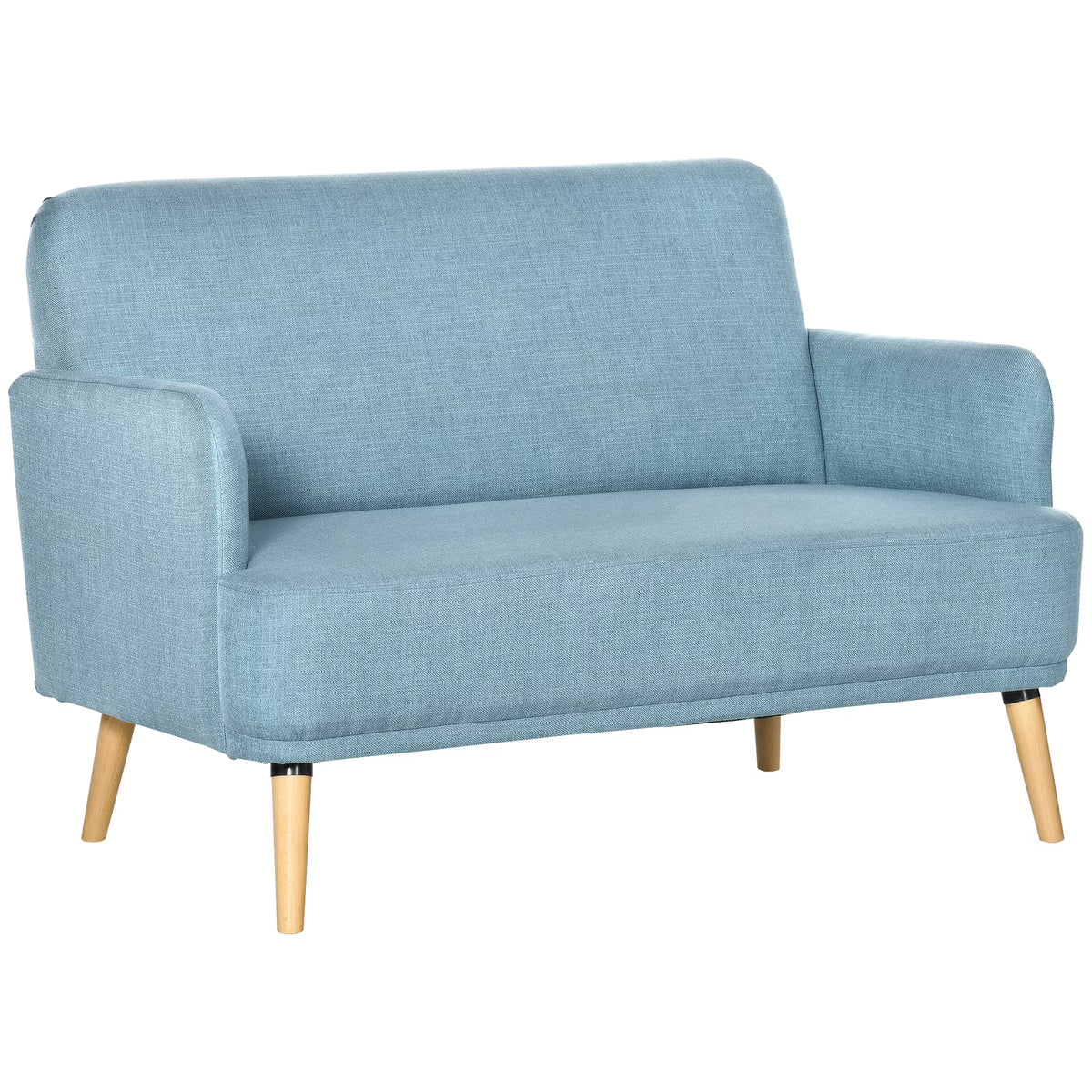 Blue Upholstered Loveseat Sofa M8312