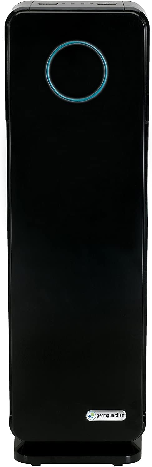 22” 3-in-1 True HEPA Filter Air Purifier, UV-C Sanitizer, Black N581