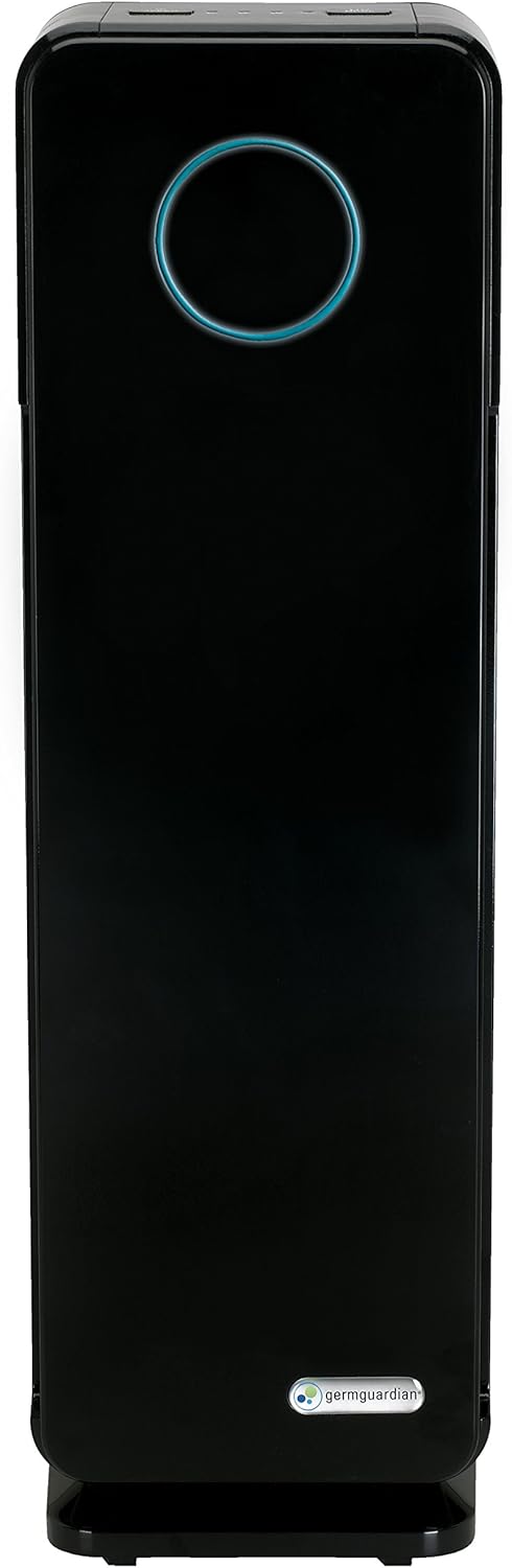 22” 3-in-1 True HEPA Filter Air Purifier, UV-C Sanitizer, Black N581