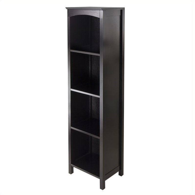 5-Tier Espresso Storage Shelf Bookcase D2229