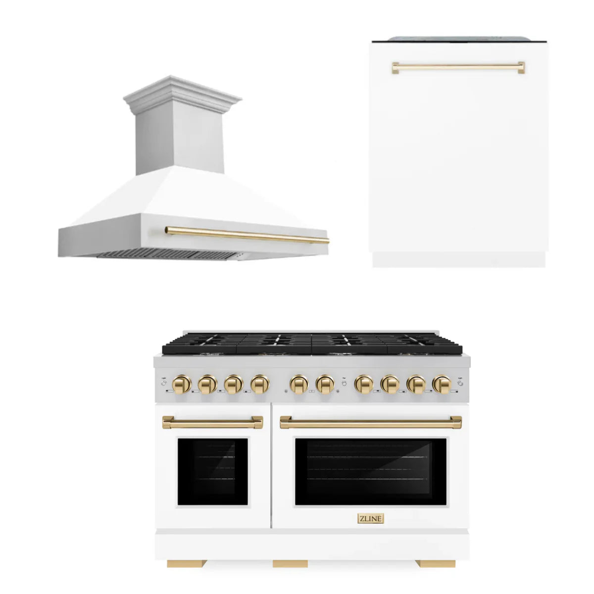 48 In. Gas Range, Range Hood, and Dishwasher K37121