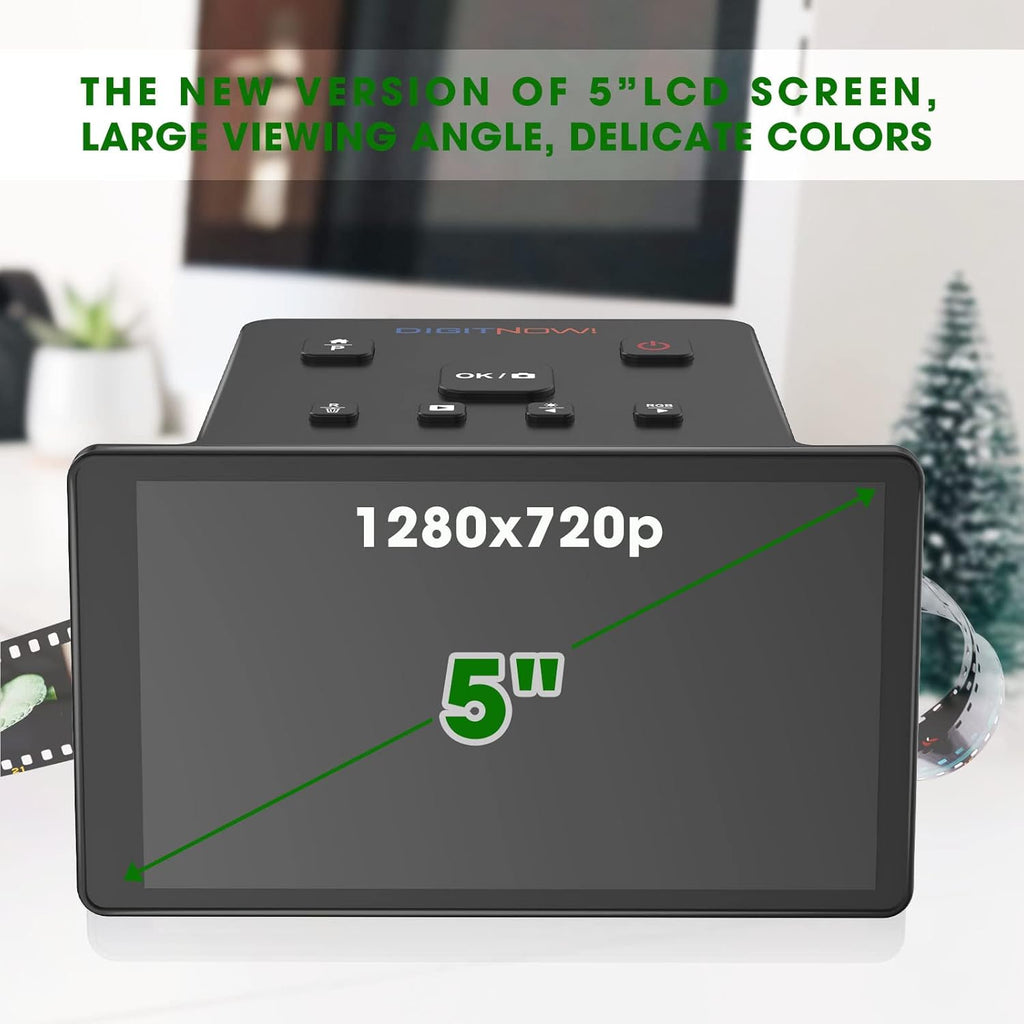 Slide Scanner with 5" LCD Screen for Color & B&W Negatives and 50mm Slides Z234599