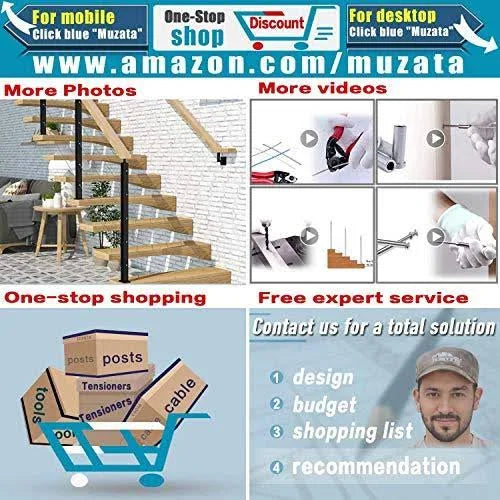 Cable Railing Kit Invisible 1/8 20 Pack Turnbuckle Swage T10439