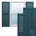 Vinyl Open Louver Shutters with Installation Shutt J8595