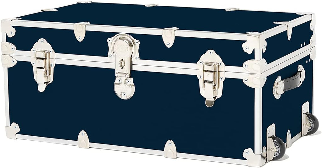 Large Armor Roller Trunk with Mounted Wheels 32x18x14 Black L183