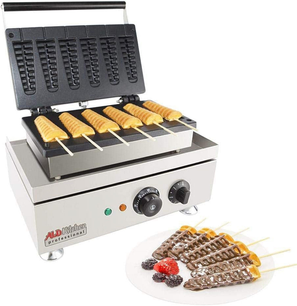 Nonstick Stainless Steel Stick Waffle Maker (6 Small Waffles) H620616