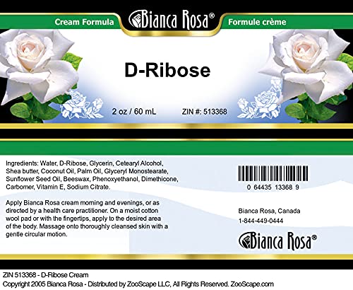 2 oz D-Ribose Cream X78906