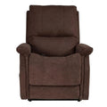 Brown Fabric Recliner V988