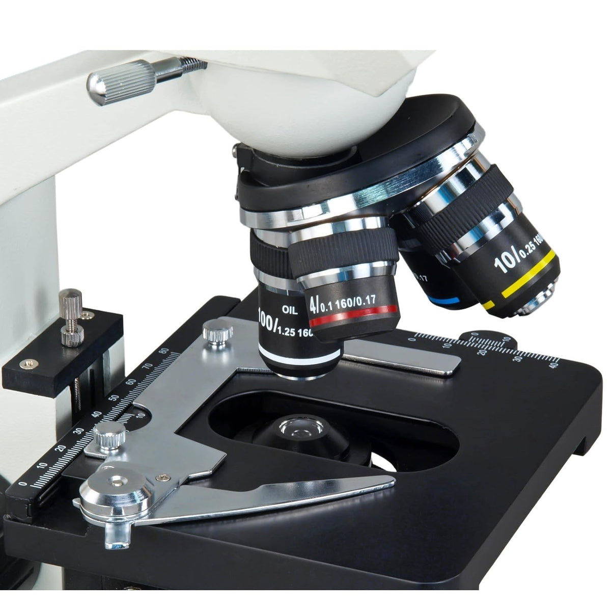 40X-2000X Digital LED Compound Microscope with Built-in 1.3MP Camera and Double Layer Mechanical Stage I8190
