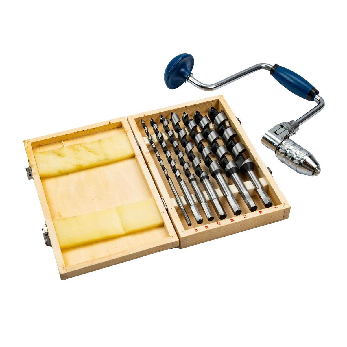 Steel and Plastic Carpenters Bit Brace Hand Crank Drill J345822