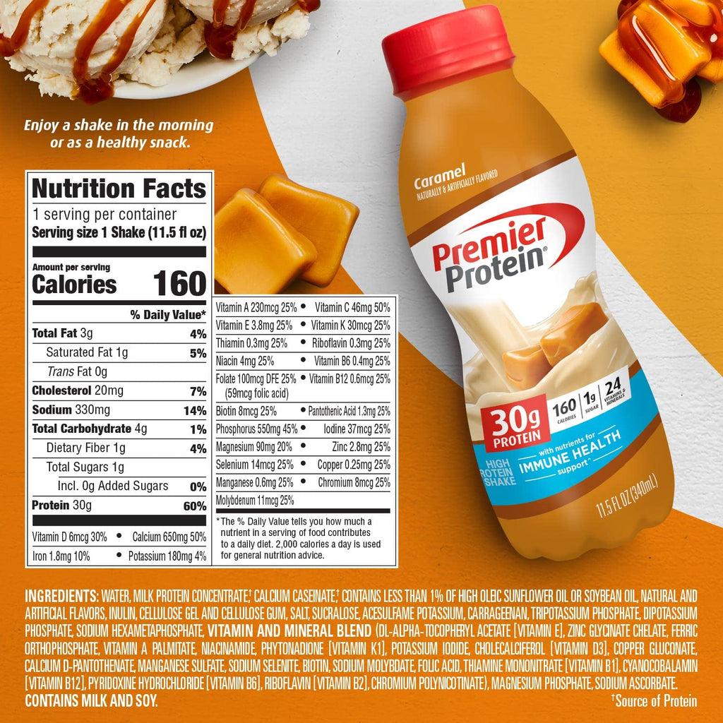 Caramel Protein Shake, 30g Protein, 1g Sugar, 11.5 fl oz R147