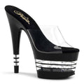 Clear Black Ankle Strap Sandals W71966