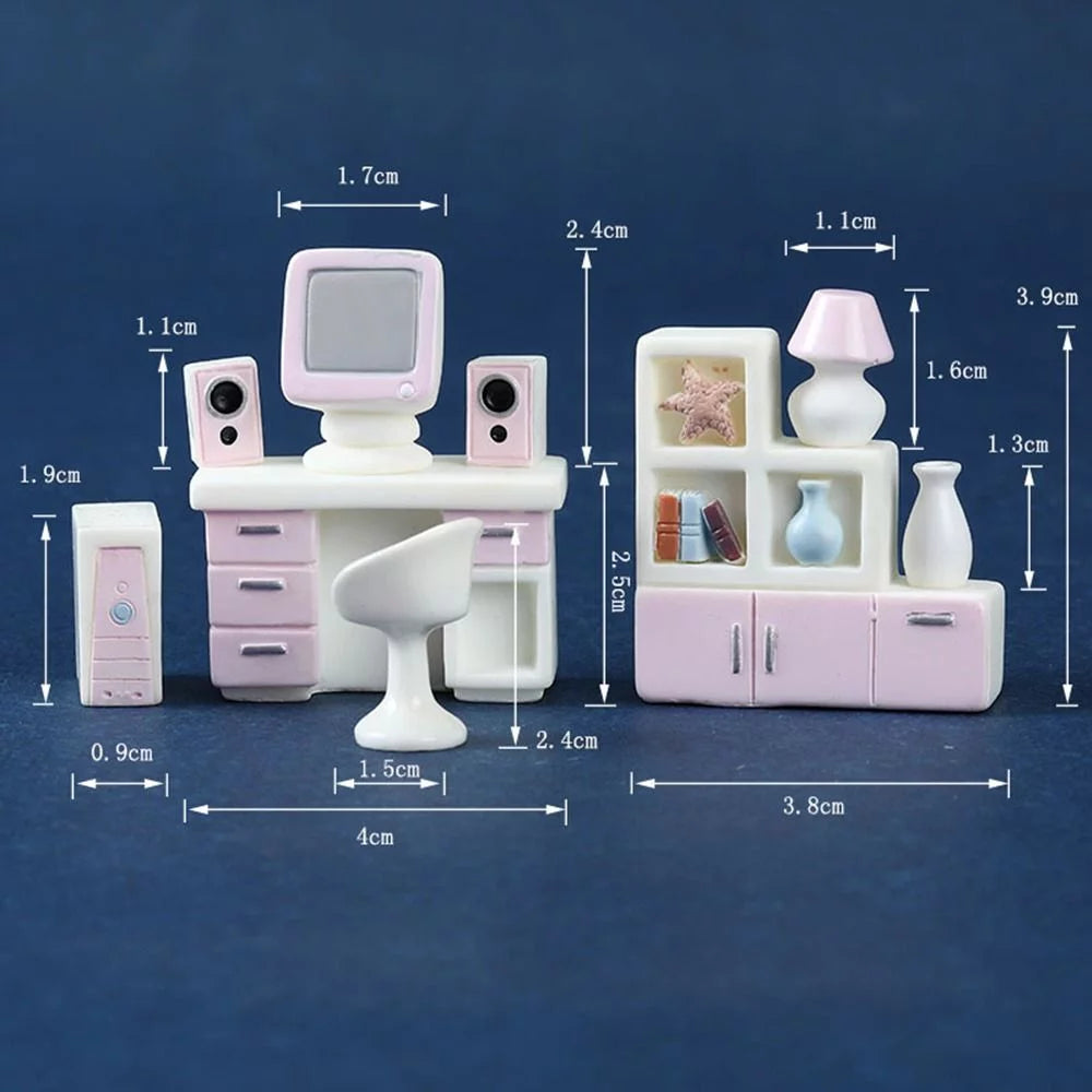 Miniature Soft Sofa Pretend Play Toy U5249