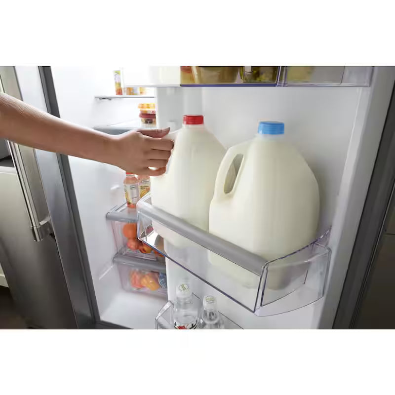 21 cu. ft. Side by Side Refrigerator Stainless Steel Counter Depth U505