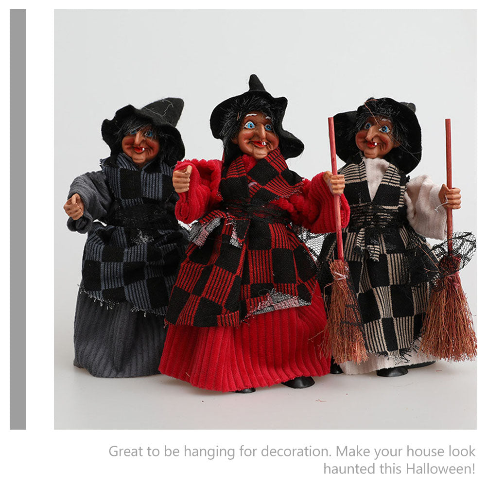 Halloween Witch Pendant Decor Plastic Figurine F1831