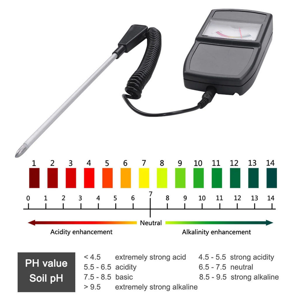 Compact Lightweight Soil pH Level Tester U2058