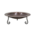 18" Copper Birdbath with Stand M102