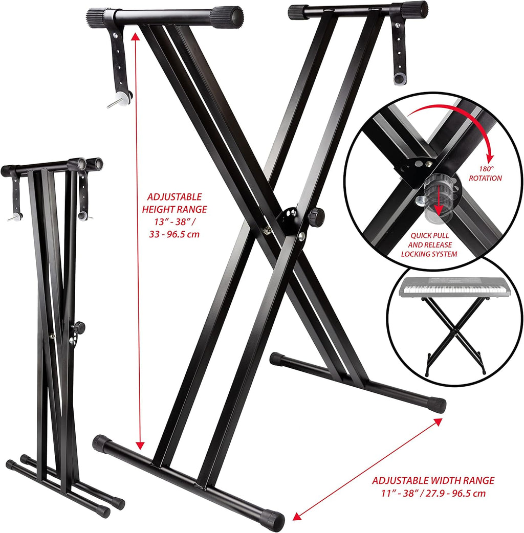 Adjustable Keyboard Stand with Locking Straps R300718
