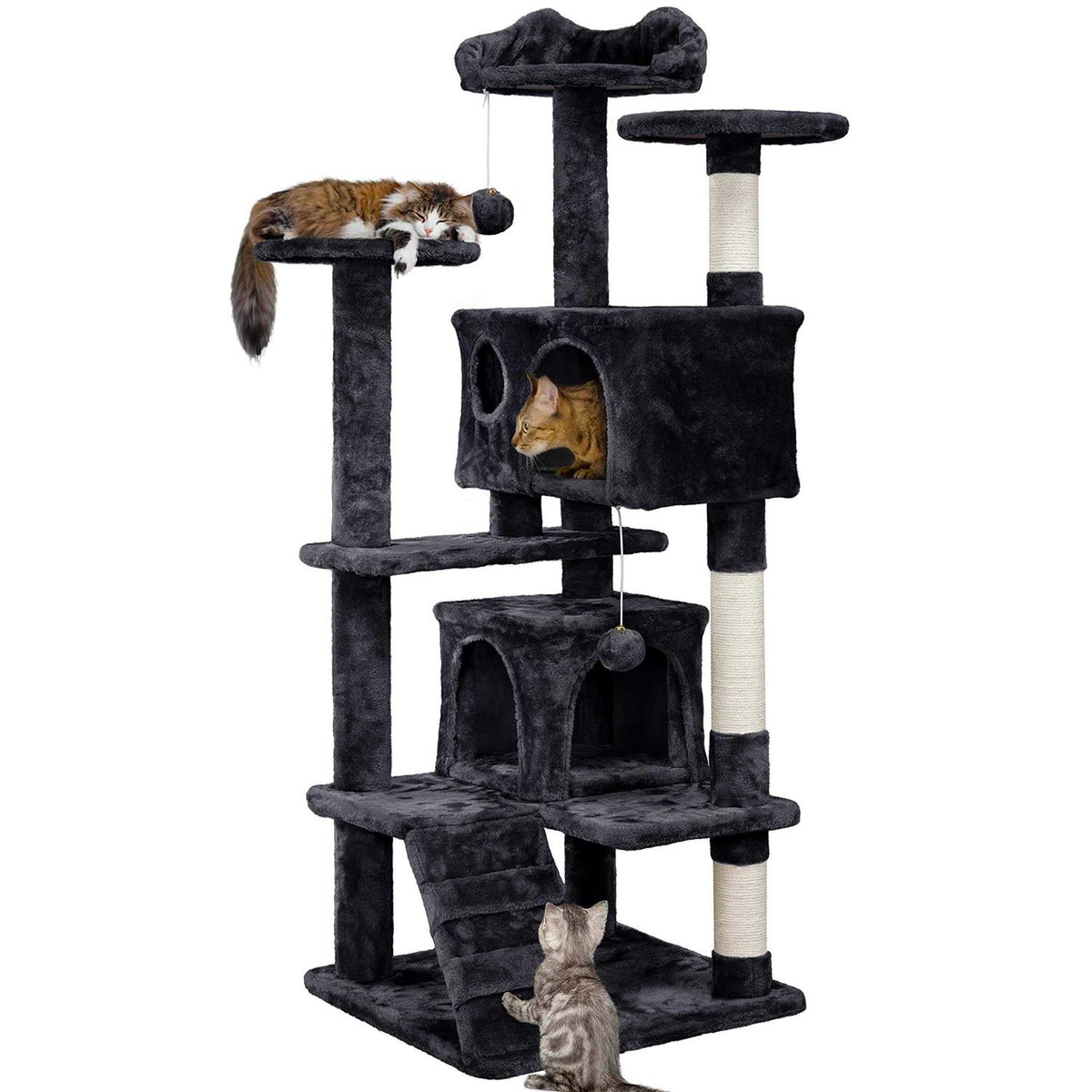 54in Cat Tree Tower Condo Scratch Post G67536