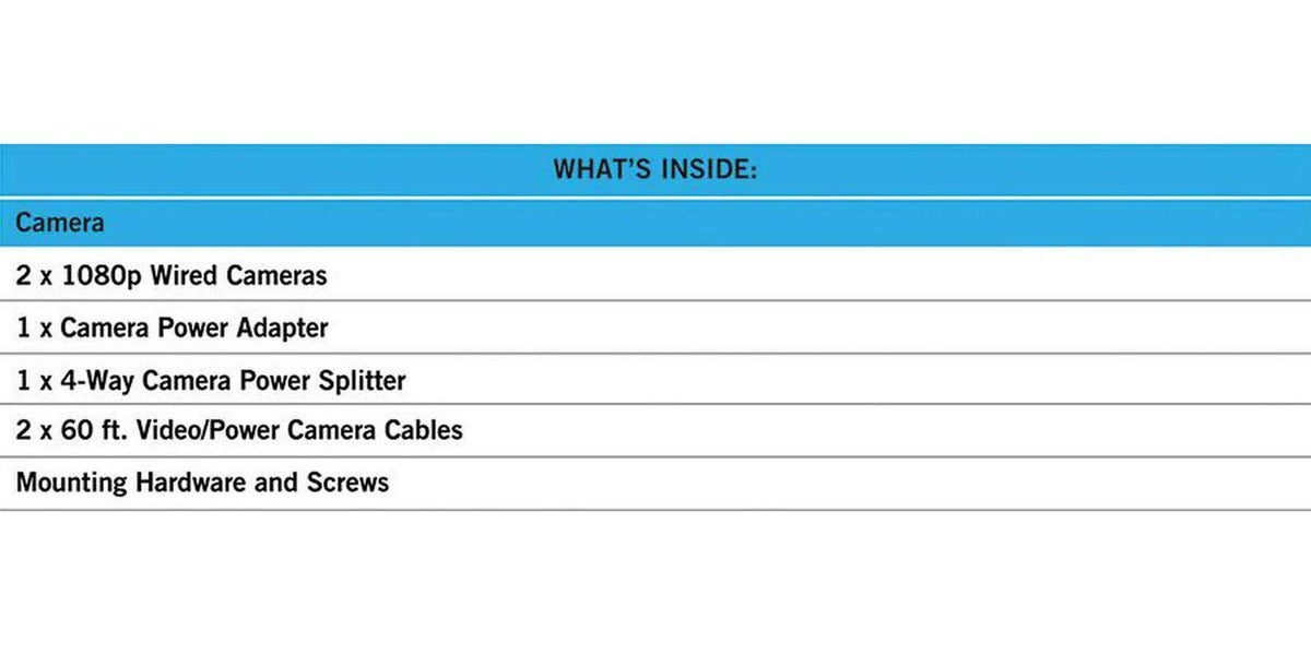 Black 2 Pack 1080p HD Wired Cameras U23900