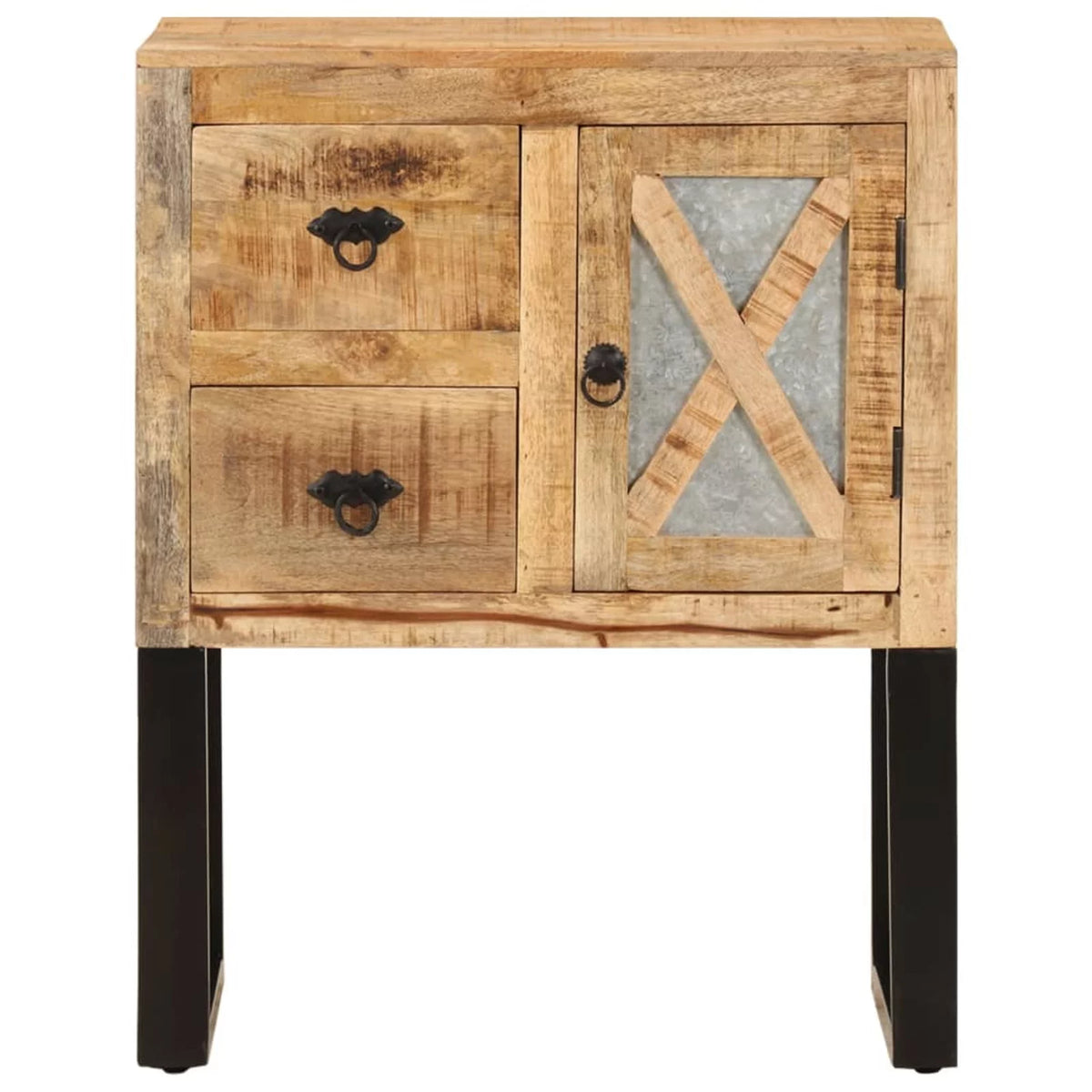 Mango Wood Sideboard with 1 Door and 2 Drawers G887