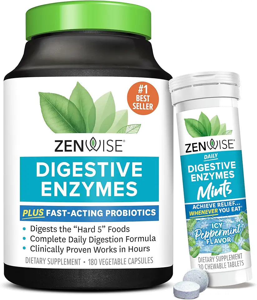 Digestive Enzymes and Peppermint Chewable F435053