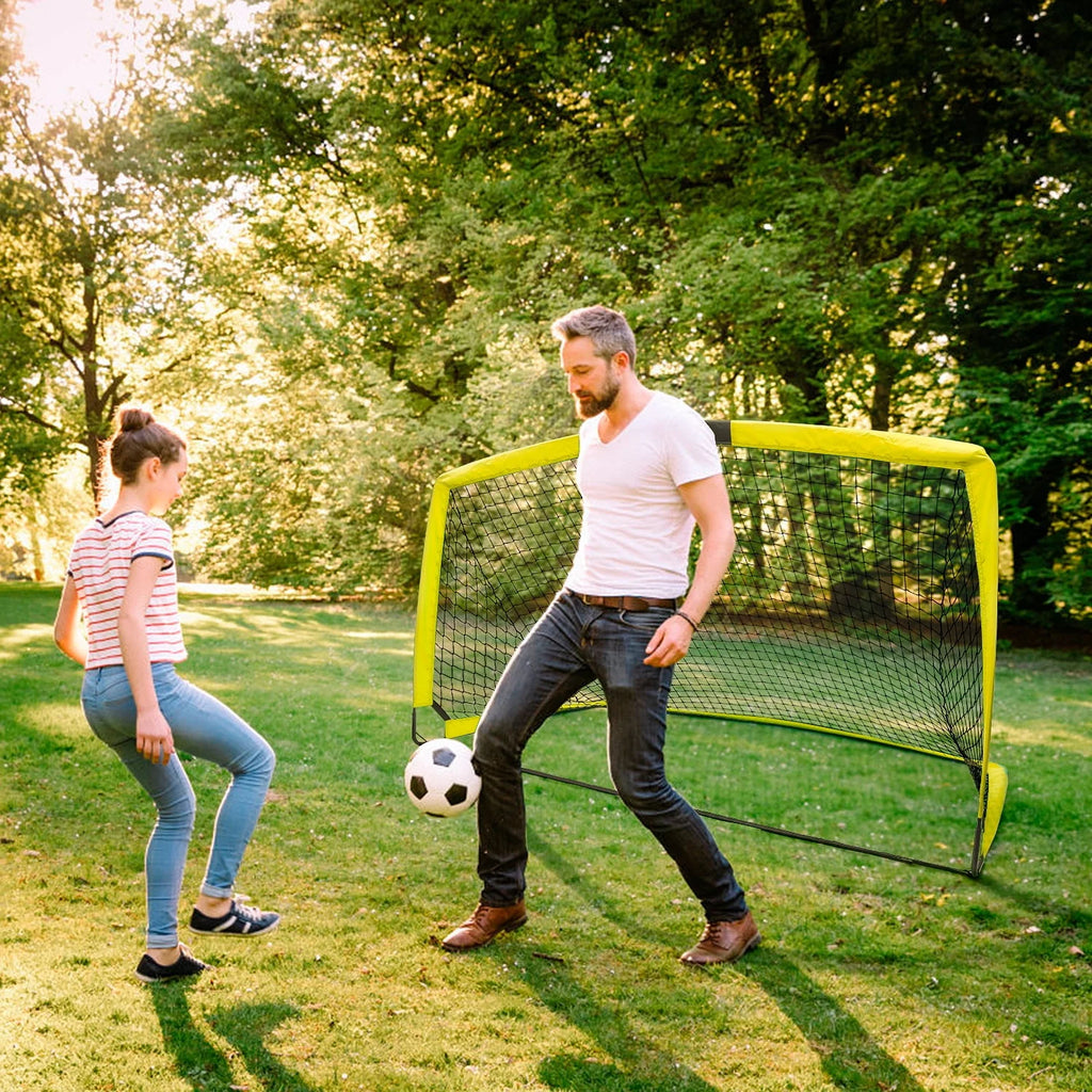 6'x4' Set of 2 Foldable Soccer Goals D224