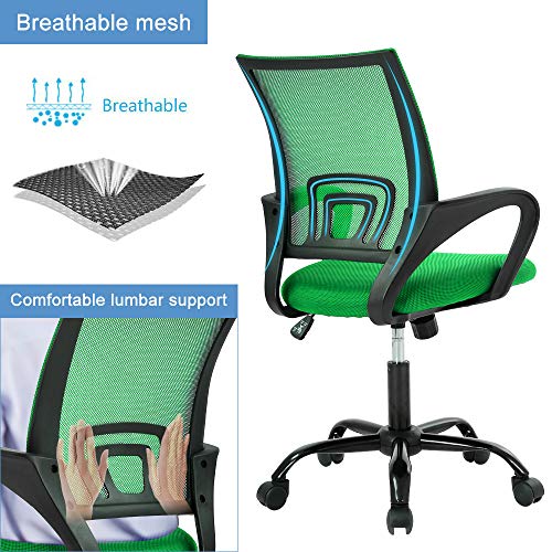 Black Mesh Ergonomic Office Chair with Lumbar Support U456