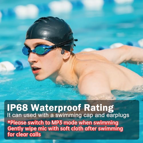 Black Bone Conduction Swimming Headphones I72297