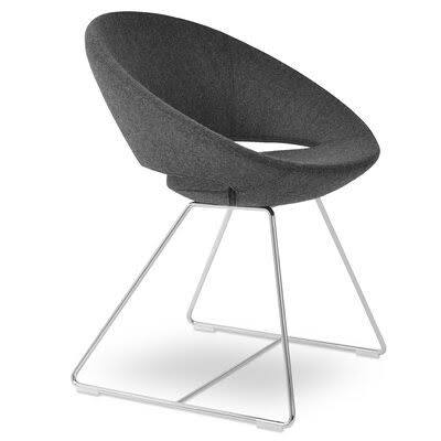 Sky Blue Faux Leather Barrel Chair R91770