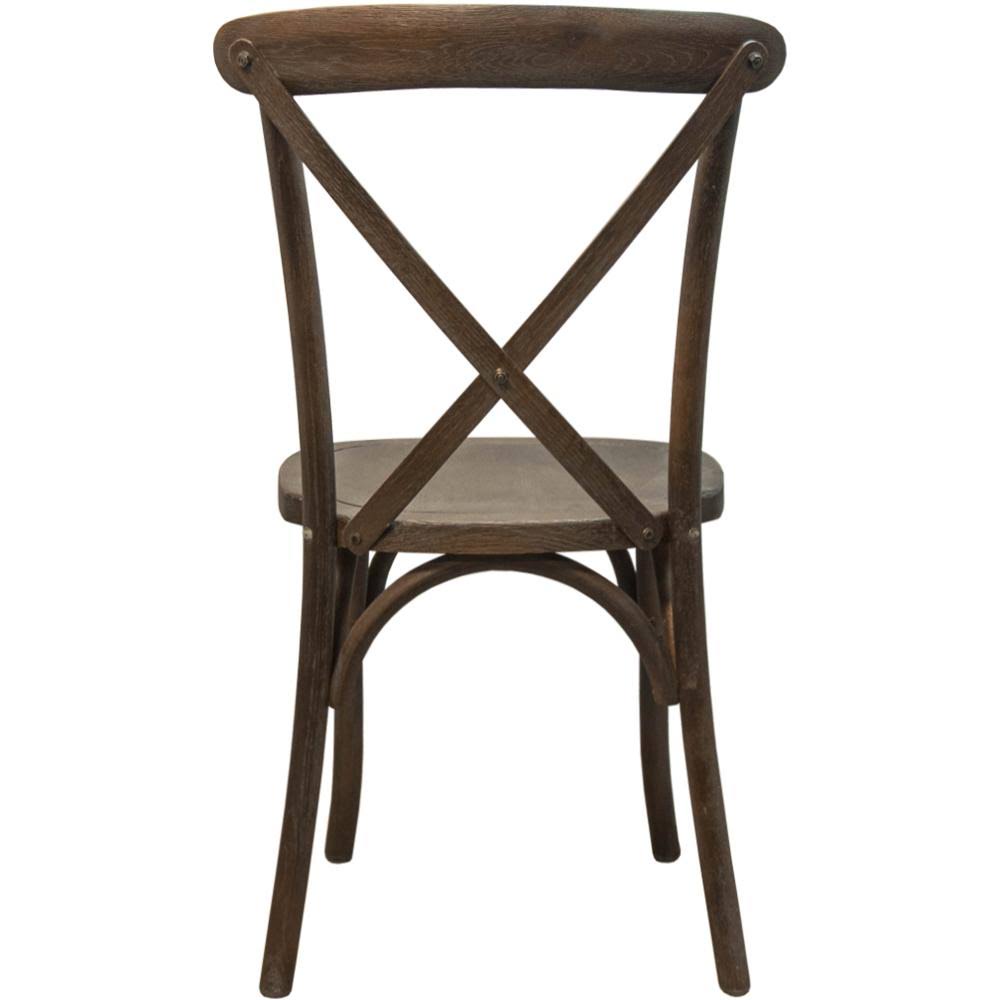 Dark Driftwood X-Back Chair A689