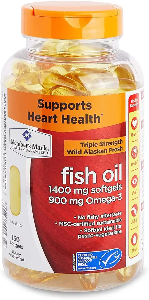 Omega 3 Fish Oil 1400 mg 150 Softgels Z47421