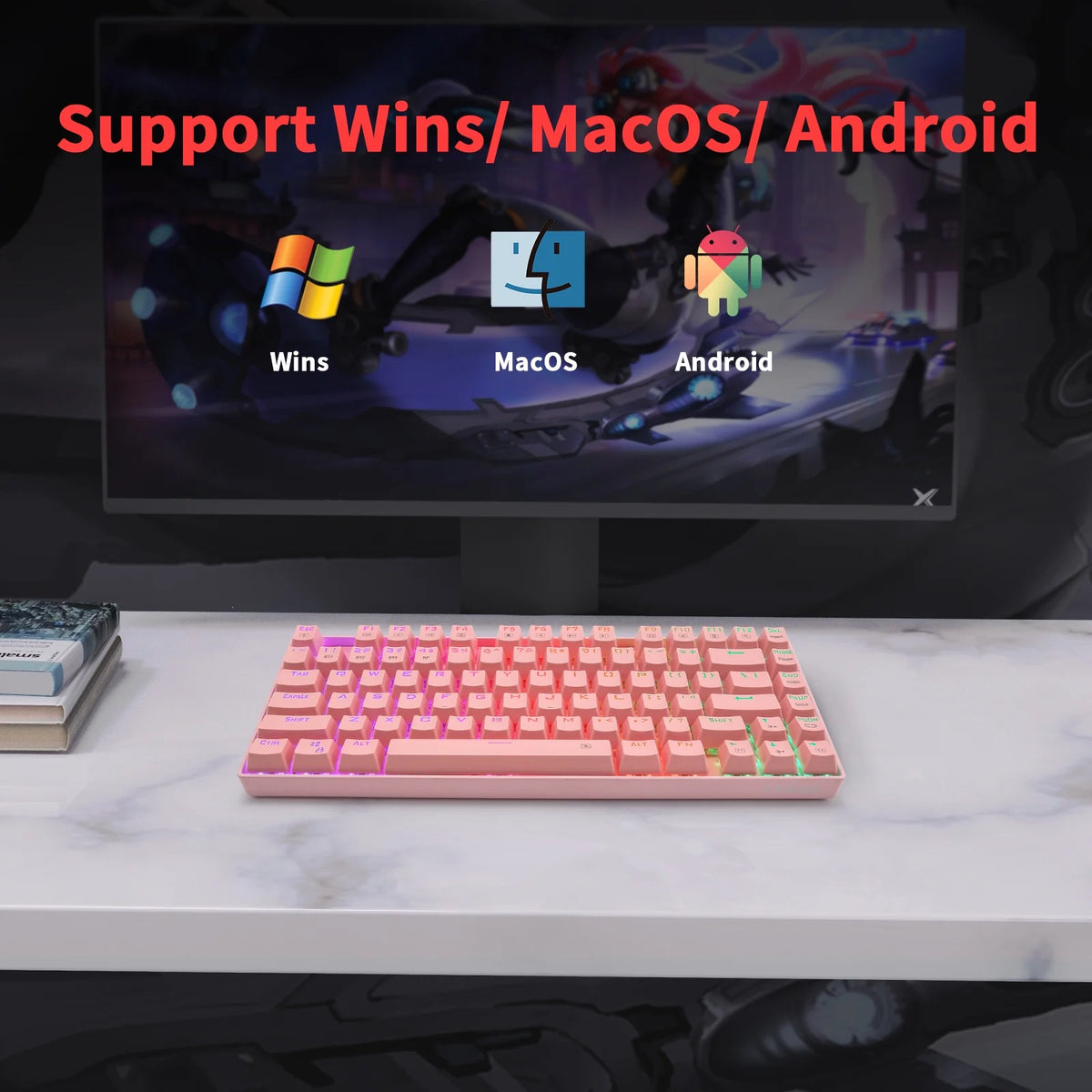 RGB Wireless Mechanical Keyboard with Blue Switches L975188