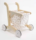 Wooden Shopping Cart Walker with Rolling Wheels P41212