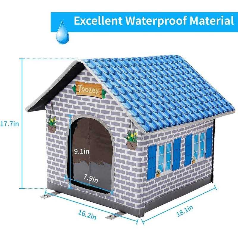 Insulated Outdoor Cat House with Pillow V9208