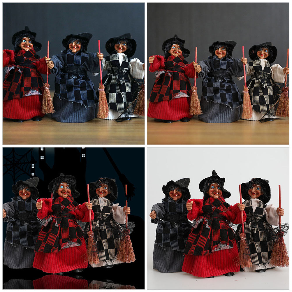 Halloween Witch Pendant Decor Plastic Figurine F1831