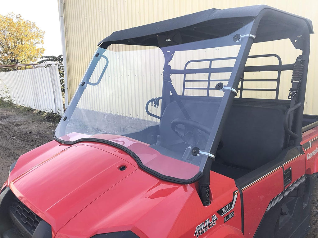 Kawasaki Mule Pro MX Scratch Resistant Polycarbonate Full Windshield P5831