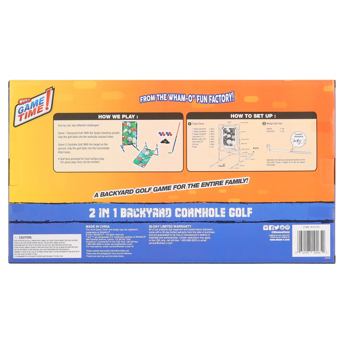 2 in1 Backyard Cornhole and Golf Set R11122