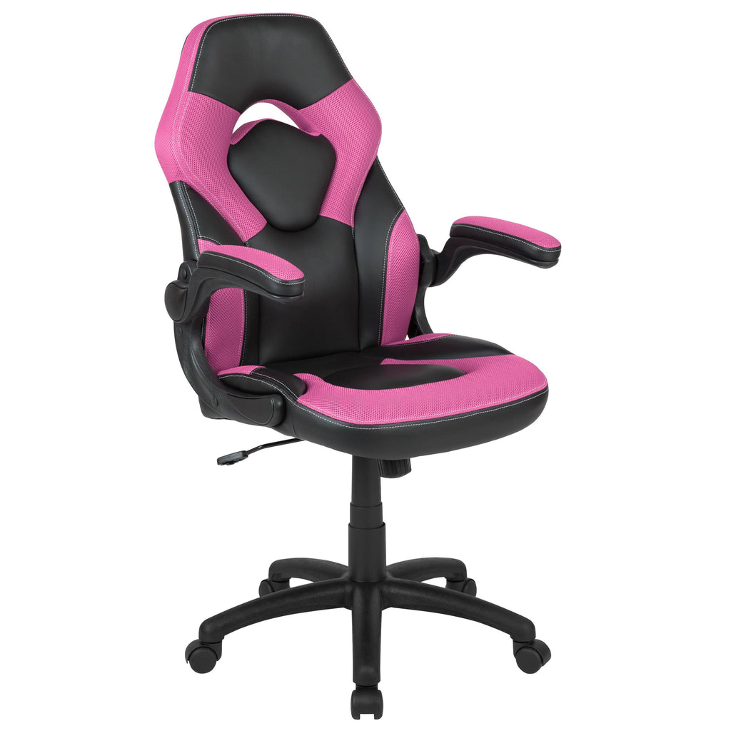 Pink/Black LeatherSoft Gaming Chair O270