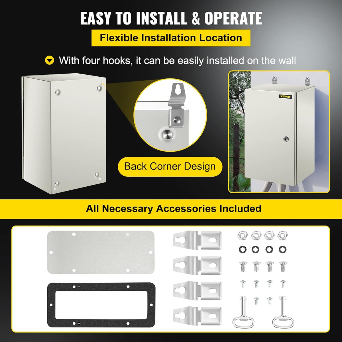 NEMA 4X Steel Electrical Enclosure V37400