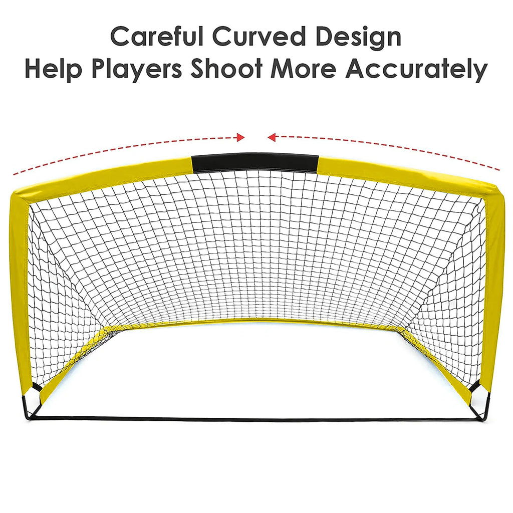 6'x4' Set of 2 Foldable Soccer Goals D224