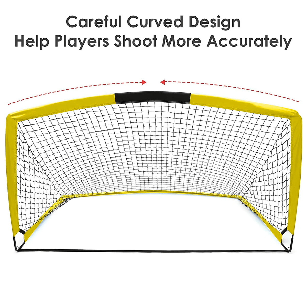 6'x4' Set of 2 Foldable Soccer Goals D224