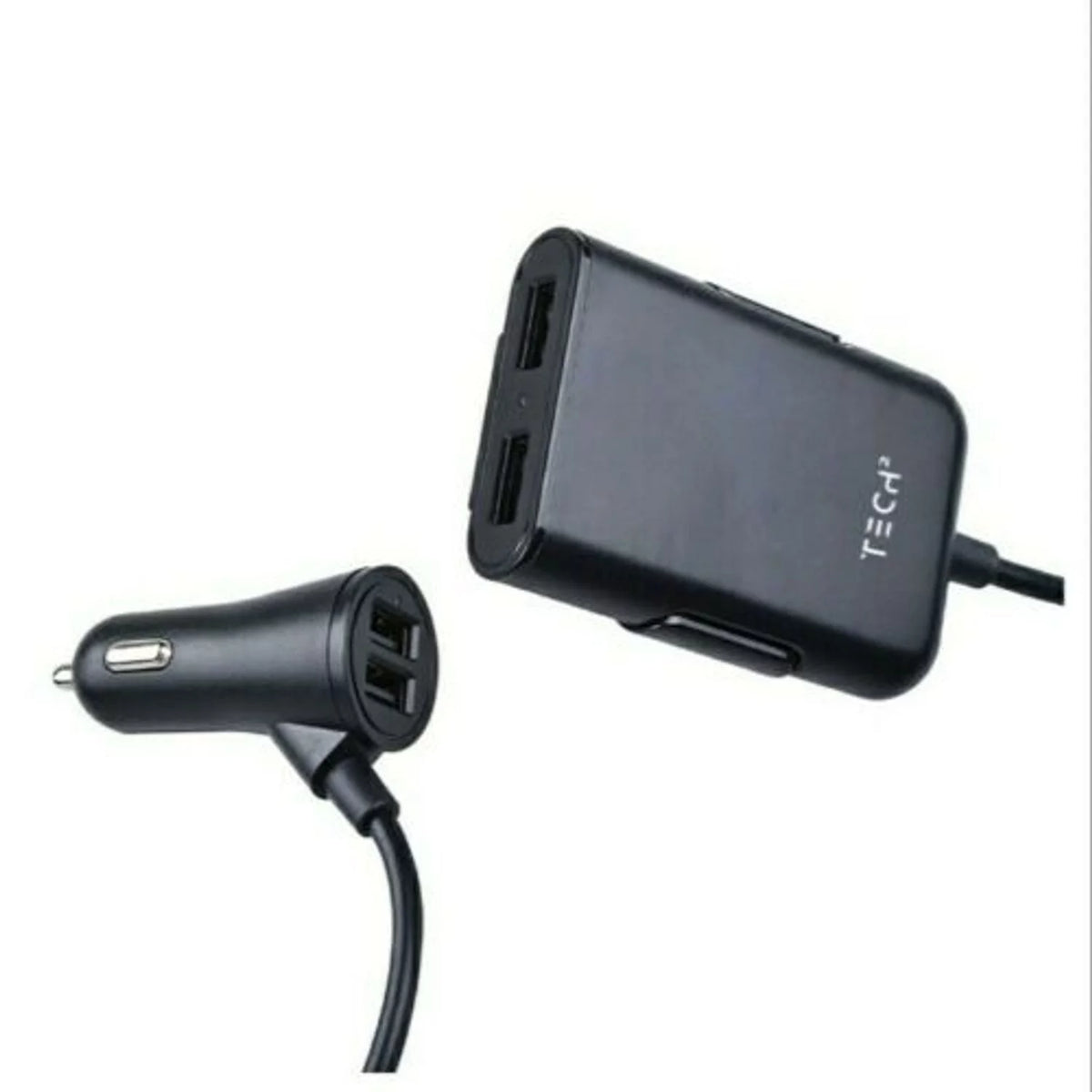 Backseat Car Charger, 4 USB Ports (2pk) Z942