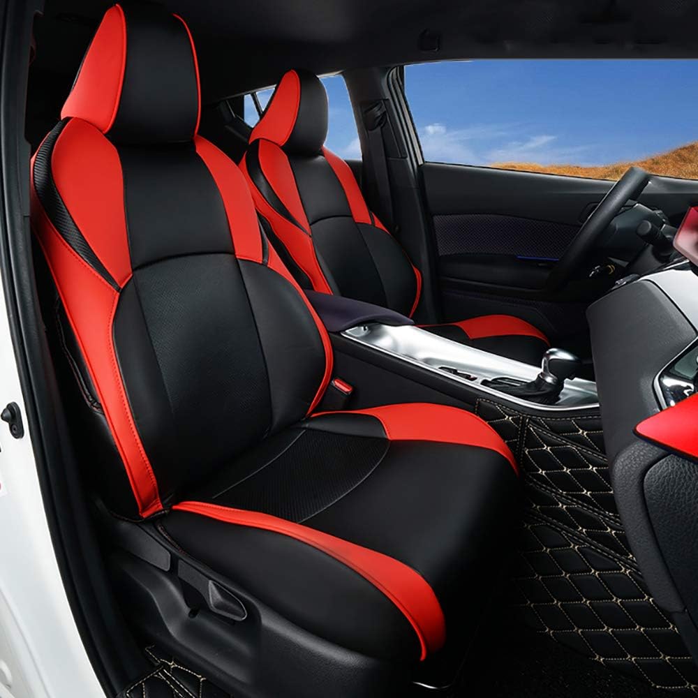 Black Leatherette Full Set Car Seat Covers K139451