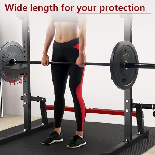 Adjustable Squat Rack Barbell Rack Squat Stand Bench Press Pull Up Home Gym J729